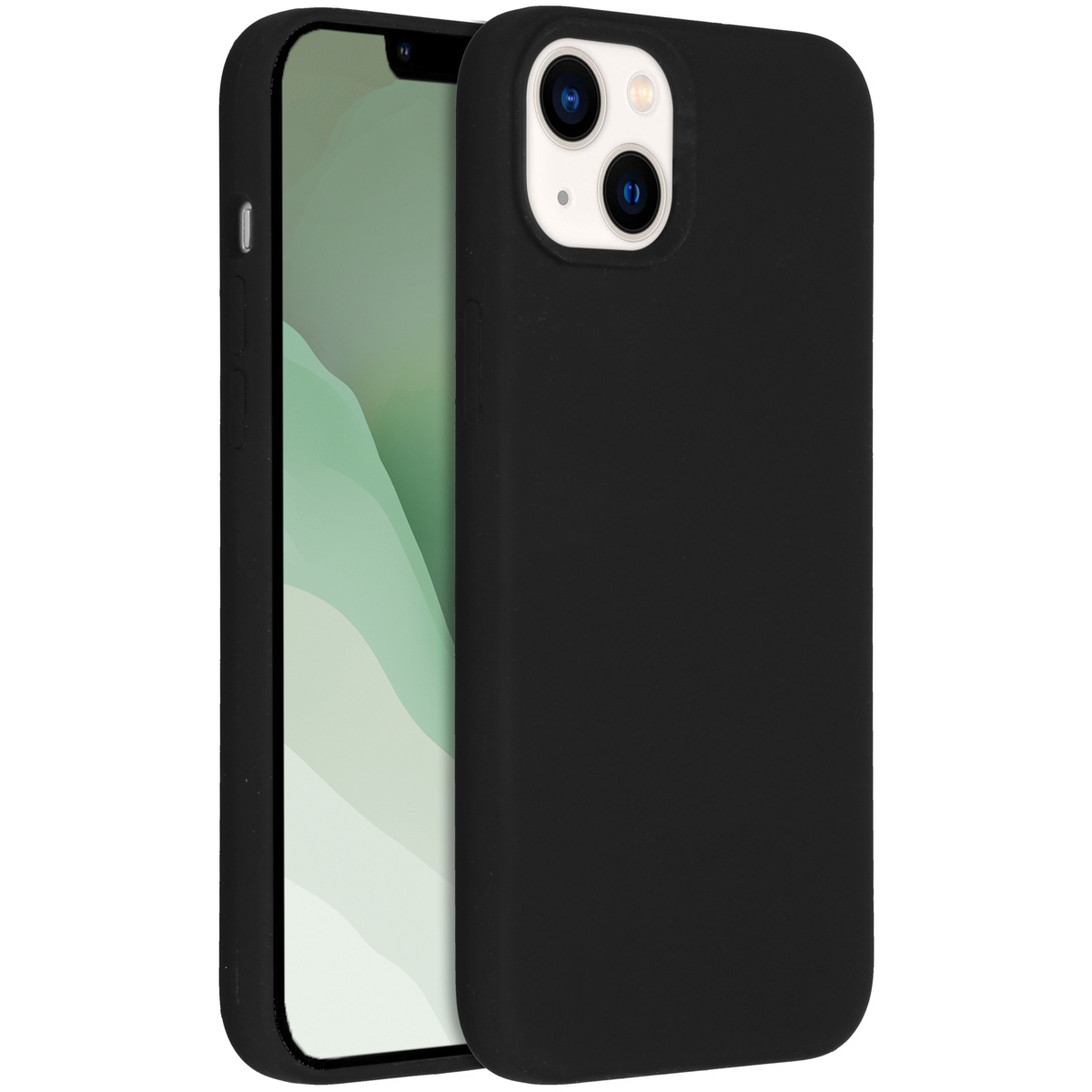 Accezz Liquid Silicone Backcover Apple iPhone 14 Plus - Zwart - Afbeelding 3