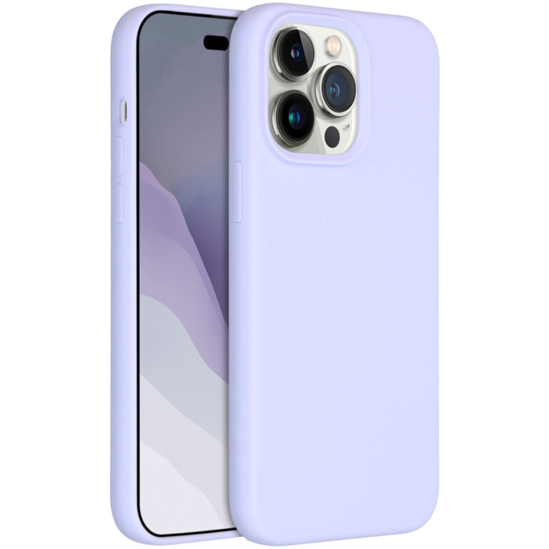 Accezz Liquid Silicone Backcover Apple iPhone 14 Pro Max - Paars - Afbeelding 4