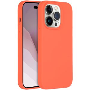 Accezz Liquid Silicone Backcover met MagSafe Apple iPhone 14 Pro - Nectarine