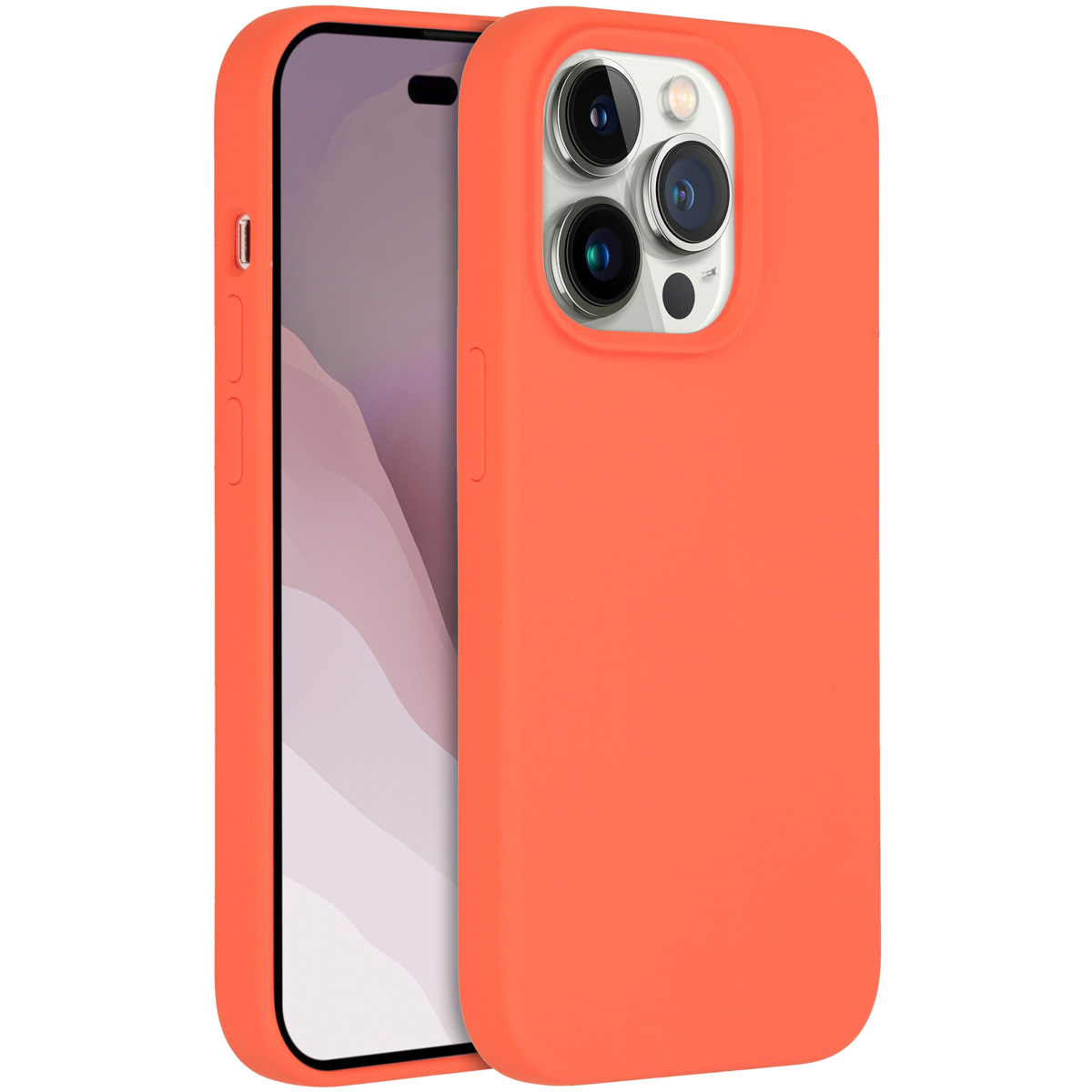 Accezz Liquid Silicone Backcover met MagSafe Apple iPhone 14 Pro - Nectarine