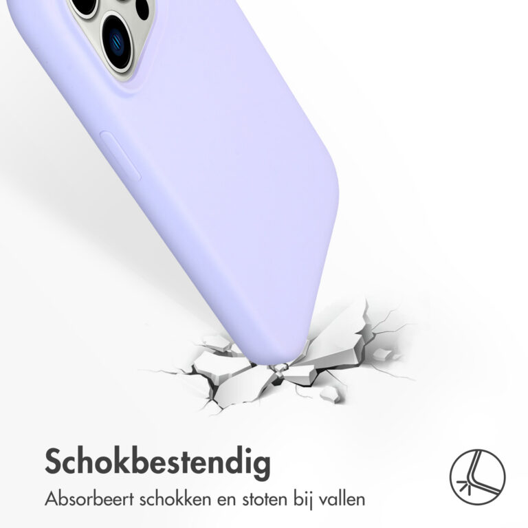 Accezz Liquid Silicone Backcover met MagSafe Apple iPhone 14 Pro - Paars - Afbeelding 3