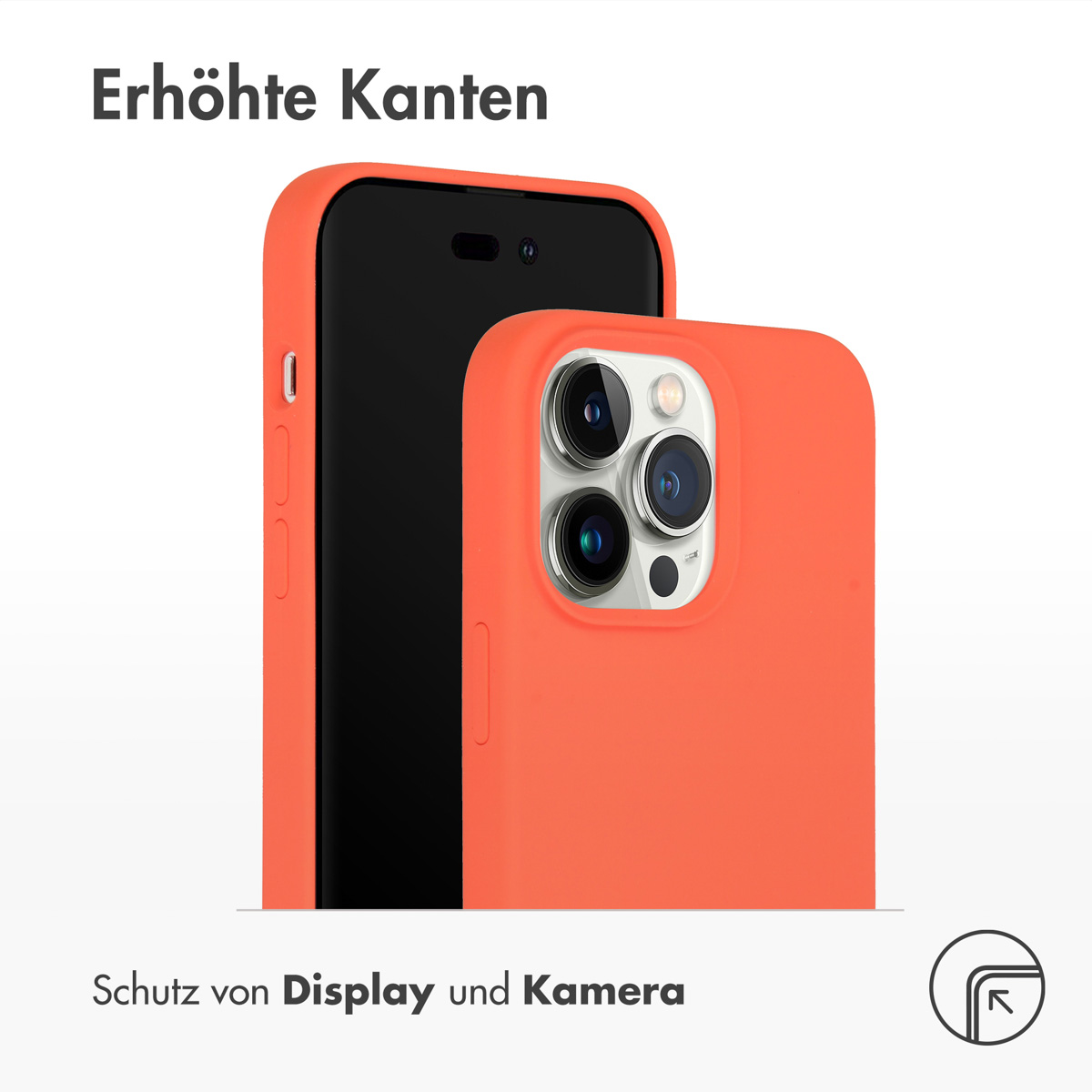 Accezz Liquid Silicone Backcover met MagSafe Apple iPhone 14 Pro Max - Nectarine - Afbeelding 8