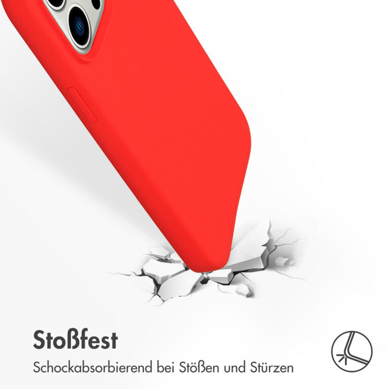 Accezz Liquid Silicone Backcover met MagSafe Apple iPhone 14 Pro Max - Rood - Afbeelding 9
