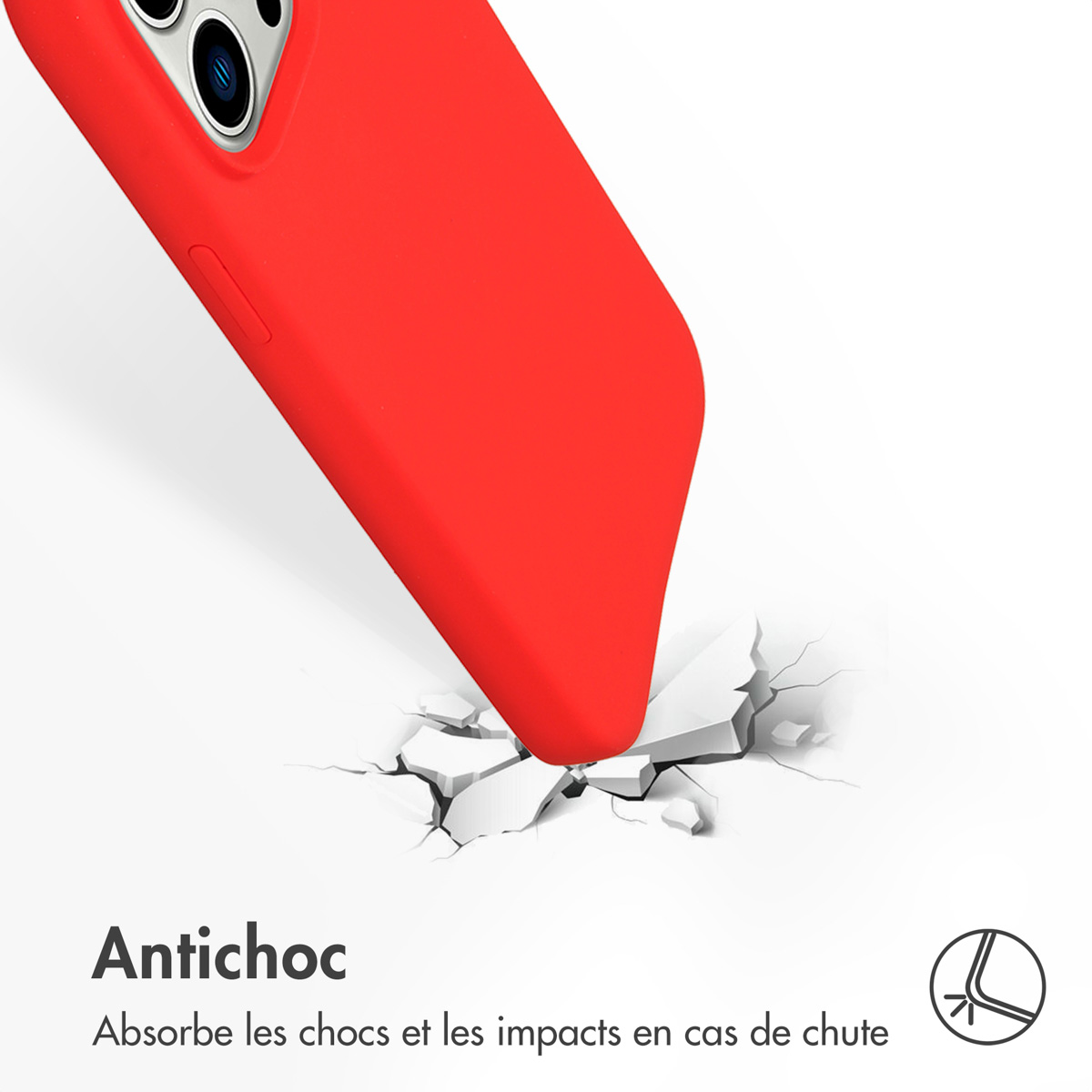 Accezz Liquid Silicone Backcover met MagSafe Apple iPhone 14 Pro Max - Rood - Afbeelding 6