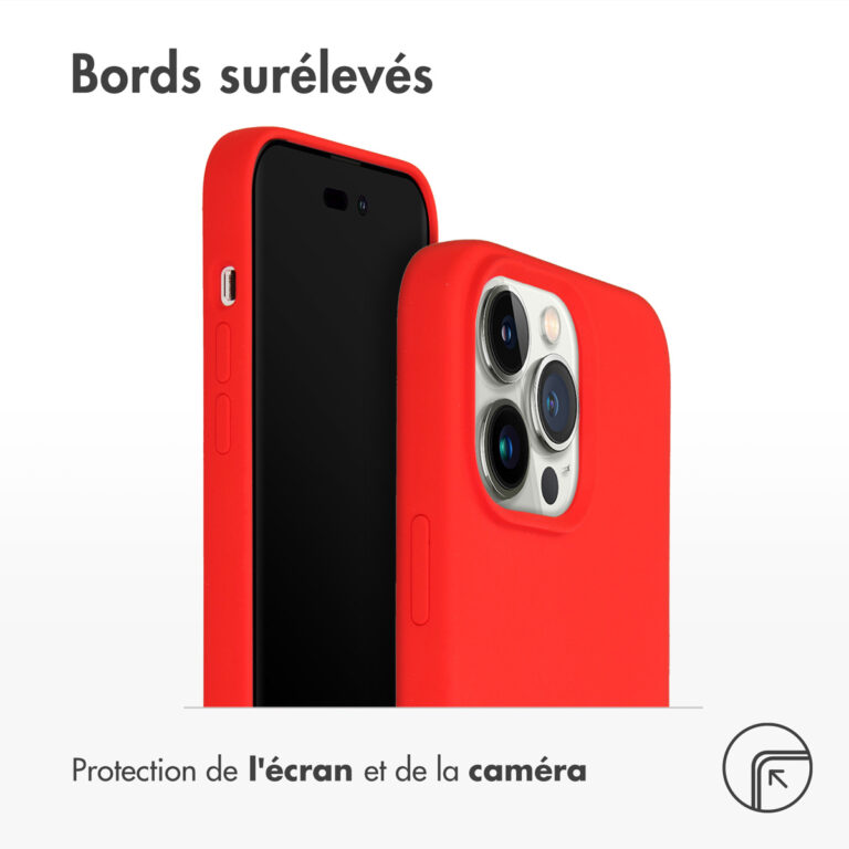 Accezz Liquid Silicone Backcover met MagSafe Apple iPhone 14 Pro Max - Rood - Afbeelding 5
