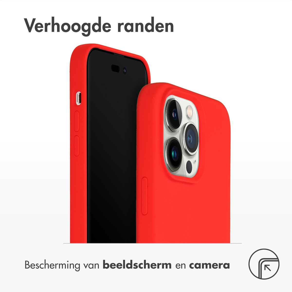Accezz Liquid Silicone Backcover met MagSafe Apple iPhone 14 Pro Max - Rood - Afbeelding 2