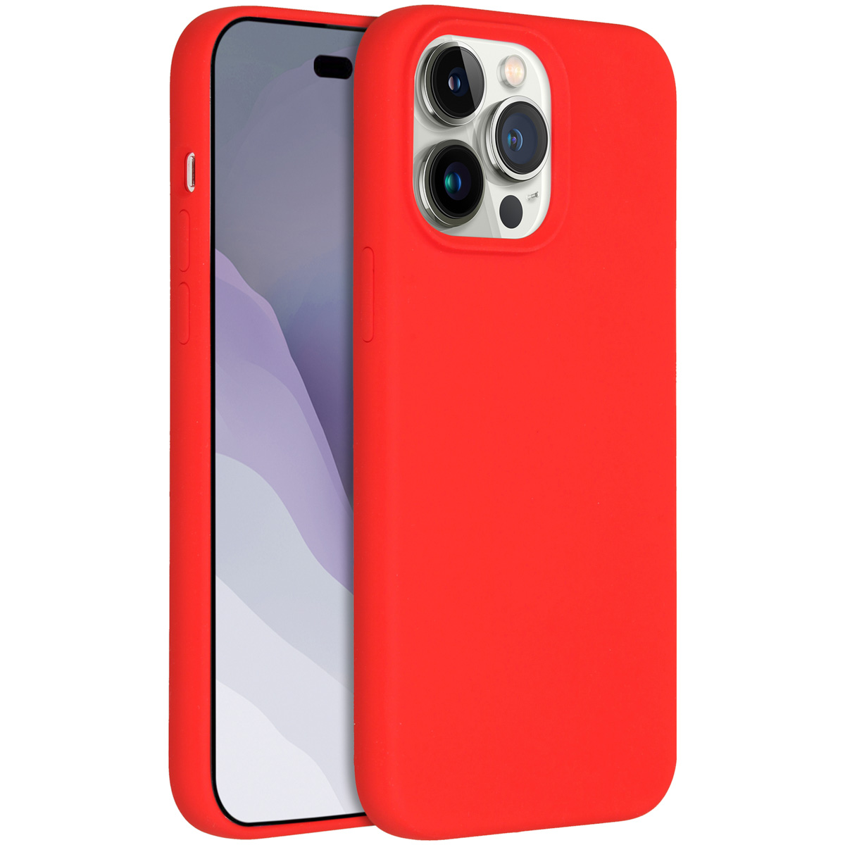 Accezz Liquid Silicone Backcover met MagSafe Apple iPhone 14 Pro Max - Rood - Afbeelding 4