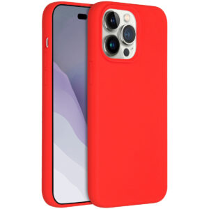 Accezz Liquid Silicone Backcover met MagSafe Apple iPhone 14 Pro Max - Rood