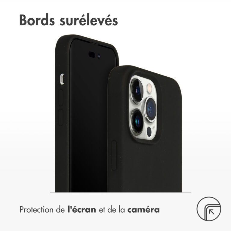 Accezz Liquid Silicone Backcover met MagSafe Apple iPhone 14 Pro Max - Zwart - Afbeelding 5