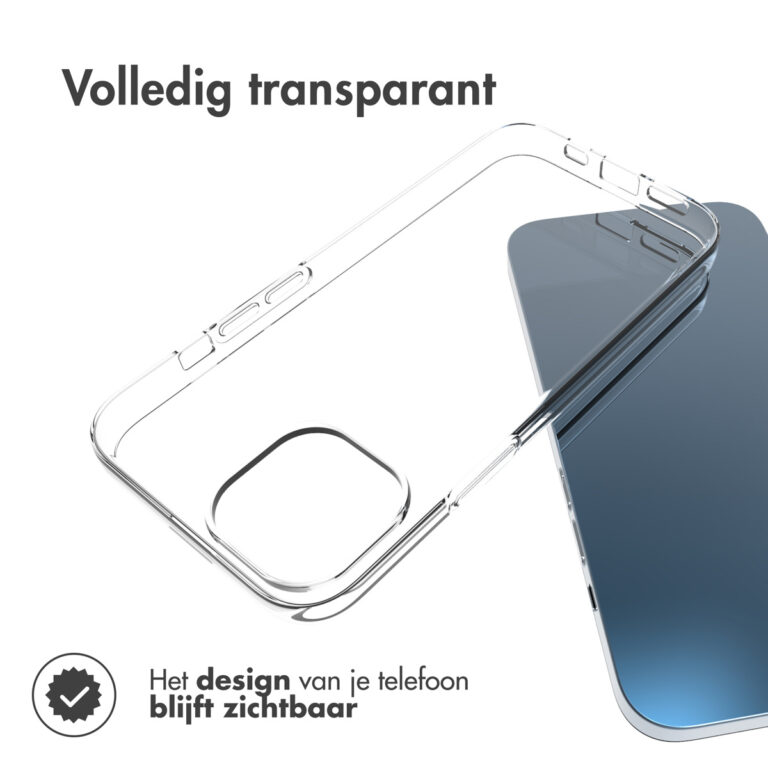 Accezz Clear Backcover Apple iPhone 14 - Transparant - Afbeelding 5