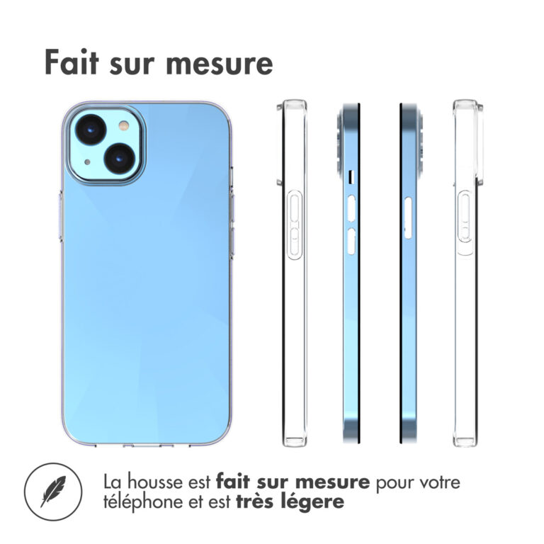 Accezz Clear Backcover Apple iPhone 14 - Transparant - Afbeelding 7