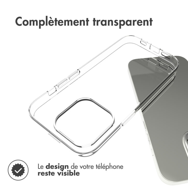 Accezz Clear Backcover Apple iPhone 14 Pro - Transparant - Afbeelding 9