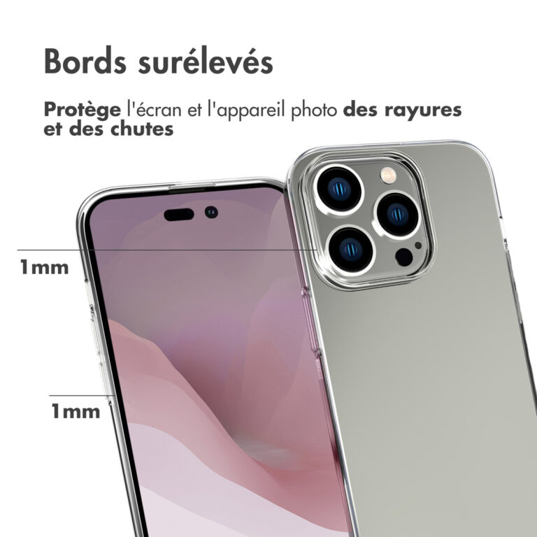 Accezz Clear Backcover Apple iPhone 14 Pro - Transparant - Afbeelding 8
