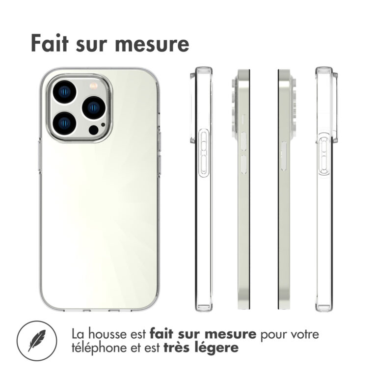 Accezz Clear Backcover Apple iPhone 14 Pro - Transparant - Afbeelding 7