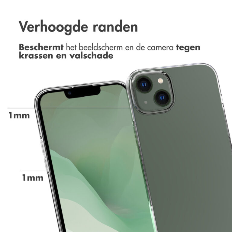 Accezz Clear Backcover Apple iPhone 14 Plus - Transparant - Afbeelding 4