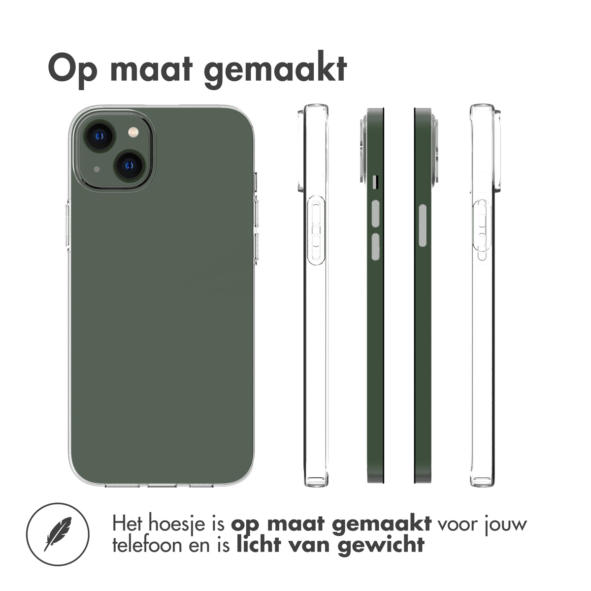 Accezz Clear Backcover Apple iPhone 14 Plus - Transparant - Afbeelding 3