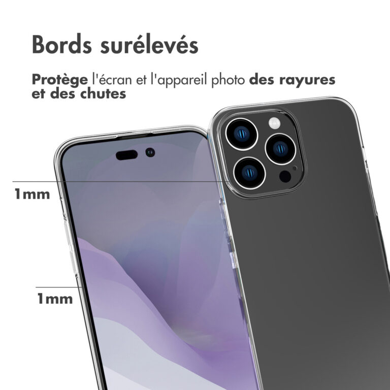 Accezz Clear Backcover Apple iPhone 14 Pro Max - Transparant - Afbeelding 8