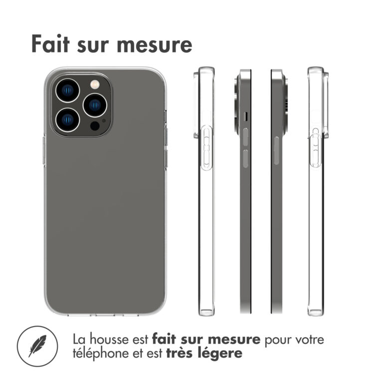 Accezz Clear Backcover Apple iPhone 14 Pro Max - Transparant - Afbeelding 7