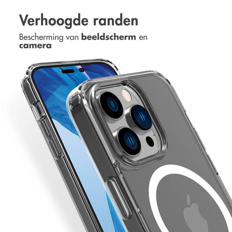Accezz Clear Backcover met MagSafe Apple iPhone 14 Pro - Transparant - Afbeelding 6