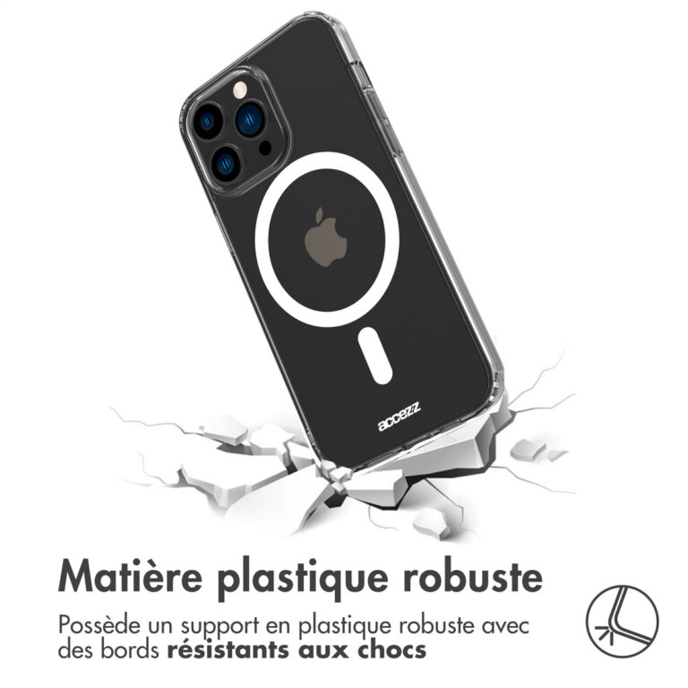 Accezz Clear Backcover met MagSafe Apple iPhone 14 Pro - Transparant - Afbeelding 10