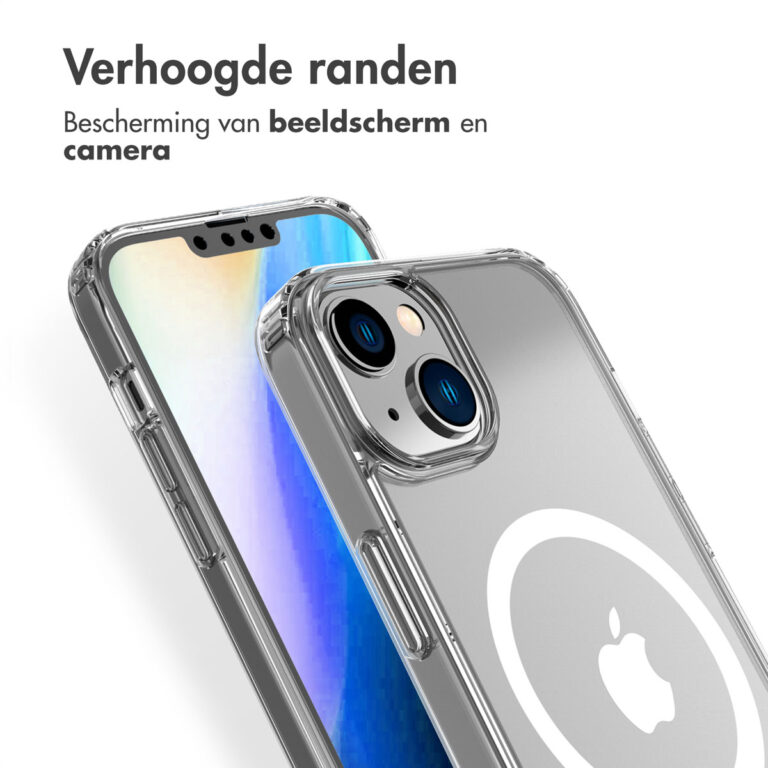 Accezz Clear Backcover met MagSafe Apple iPhone 14 Plus - Transparant - Afbeelding 7