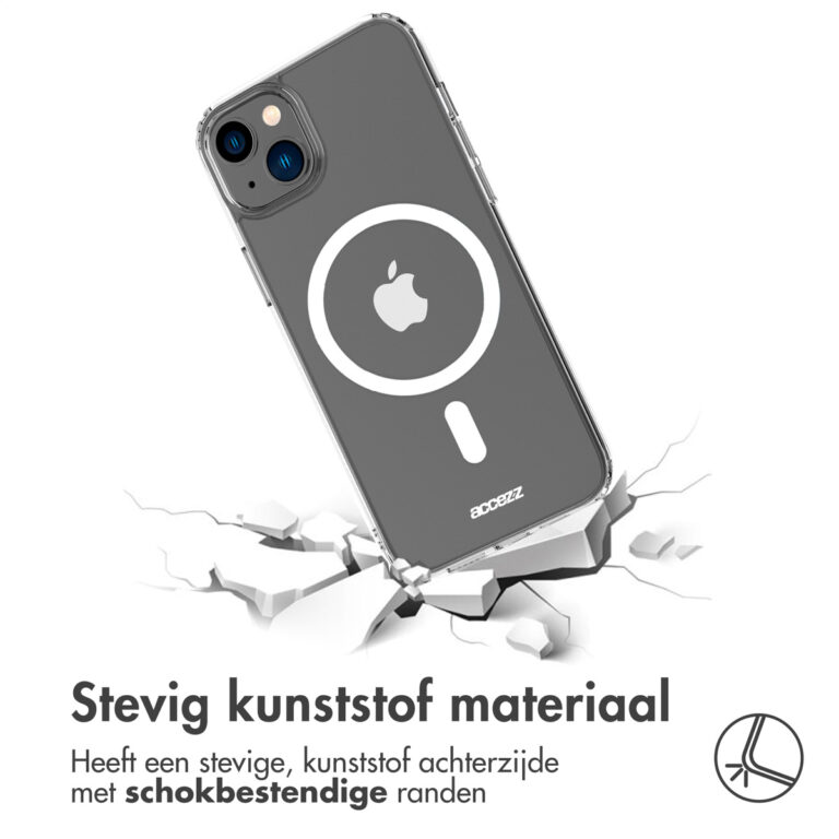 Accezz Clear Backcover met MagSafe Apple iPhone 14 Plus - Transparant - Afbeelding 5