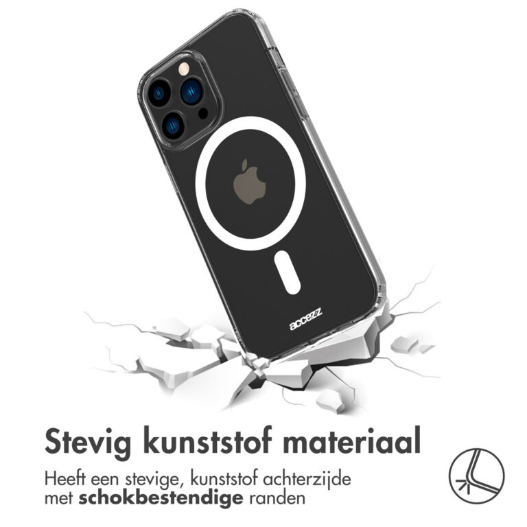 Accezz Clear Backcover met MagSafe Apple iPhone 14 Pro Max - Transparant - Afbeelding 5