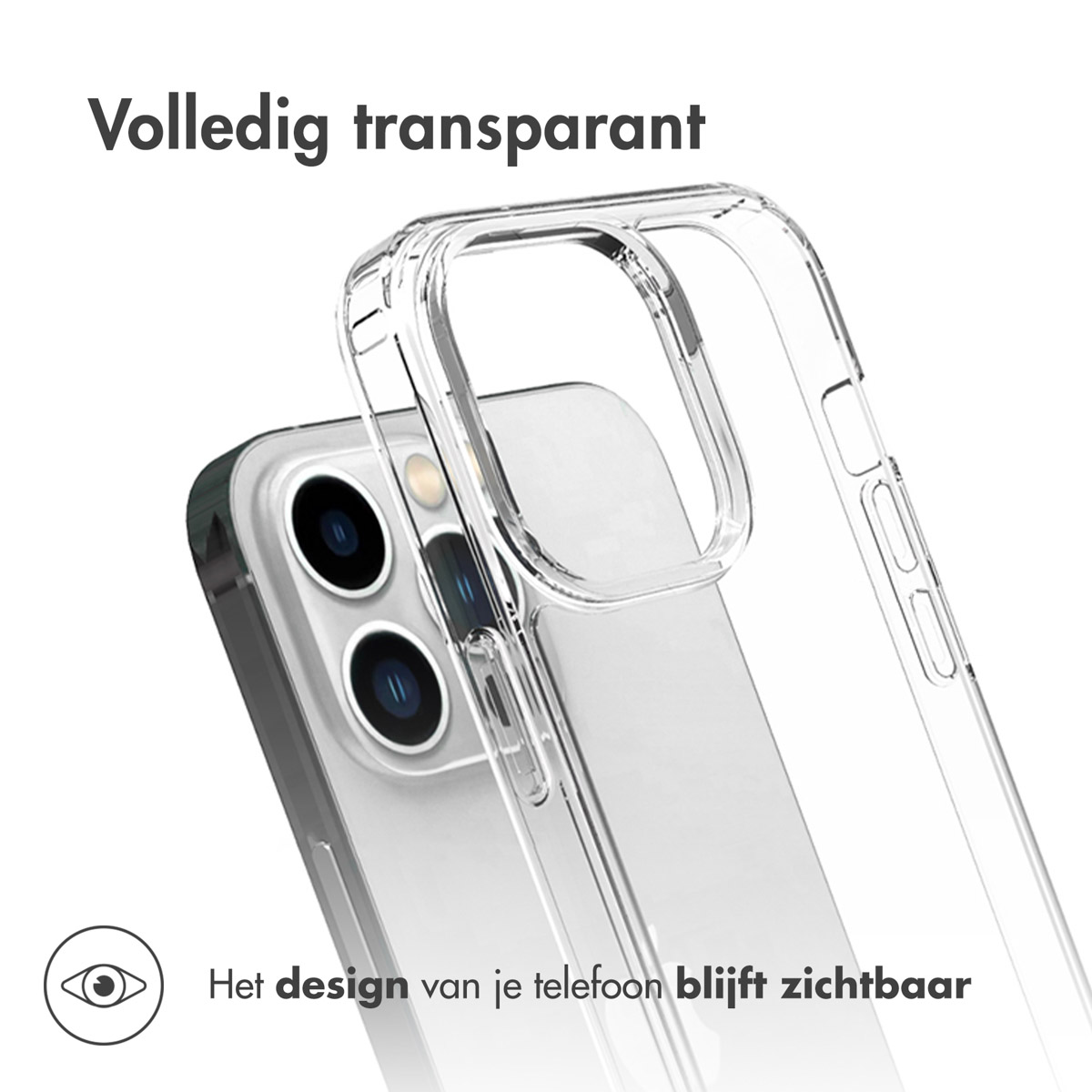 Accezz Xtreme Impact Backcover Apple iPhone 14 Pro - Transparant - Afbeelding 2