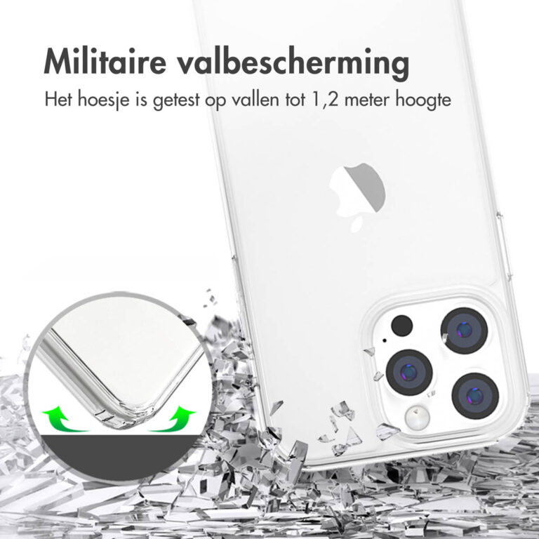 Accezz Xtreme Impact Backcover Apple iPhone 14 Pro - Transparant - Afbeelding 10