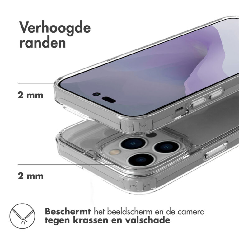 Accezz Xtreme Impact Backcover Apple iPhone 14 Pro Max - Transparant - Afbeelding 5