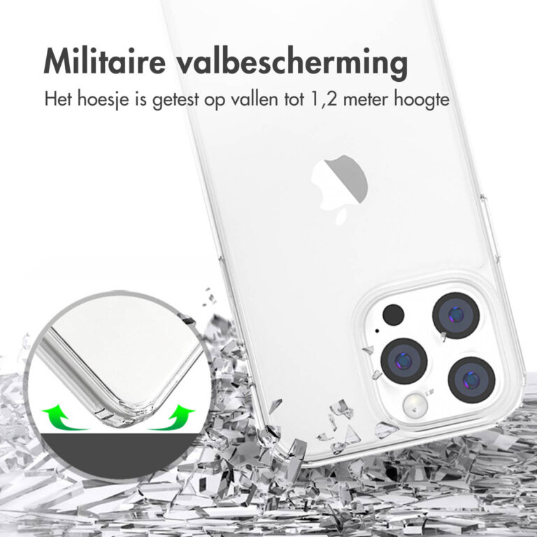Accezz Xtreme Impact Backcover Apple iPhone 14 Pro Max - Transparant - Afbeelding 3