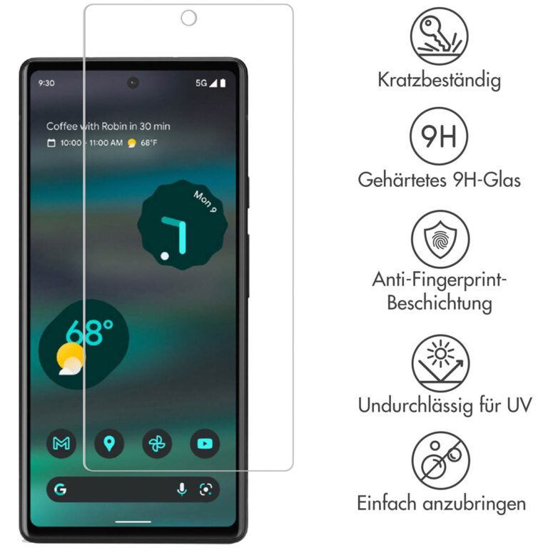 Selencia Gehard Glas Screenprotector Google Pixel 6a - Afbeelding 6