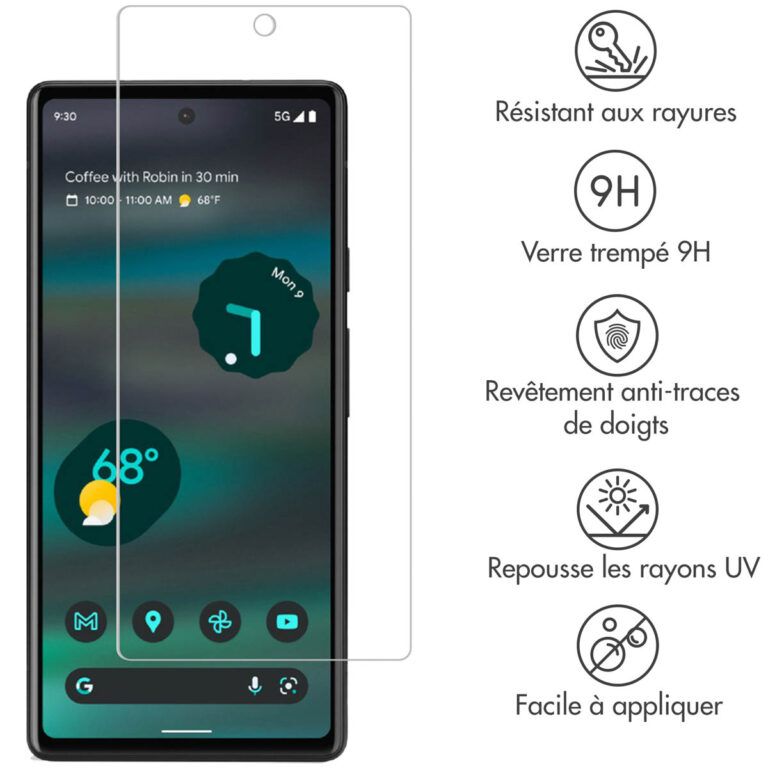Selencia Gehard Glas Screenprotector Google Pixel 6a - Afbeelding 4