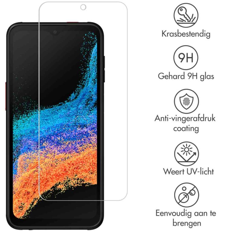 Selencia Gehard Glas Screenprotector Samsung Galaxy Xcover 6 Pro - Afbeelding 2