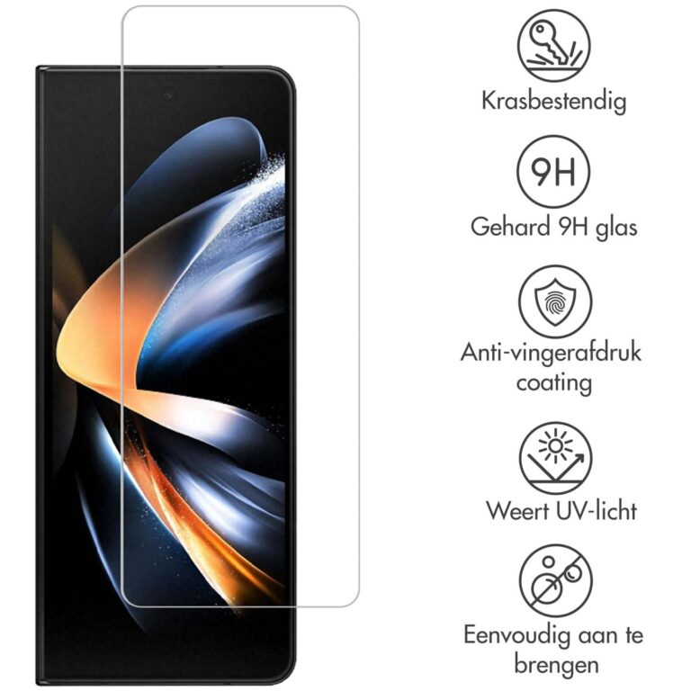 Selencia Gehard Glas Screenprotector Samsung Galaxy Z Fold 4 - Afbeelding 2