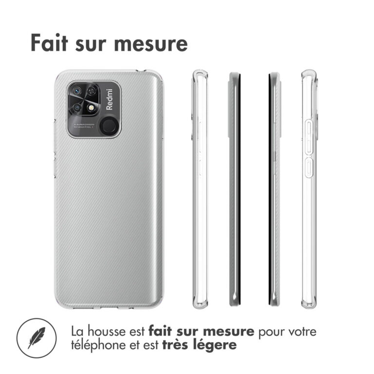 Accezz Clear Backcover Xiaomi Redmi 10C - Transparant - Afbeelding 5