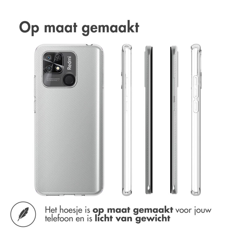 Accezz Clear Backcover Xiaomi Redmi 10C - Transparant - Afbeelding 2