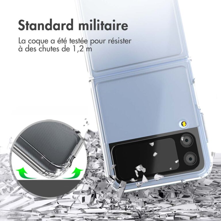 Accezz Xtreme Impact Backcover Samsung Galaxy Z Flip 4 - Transparant - Afbeelding 10
