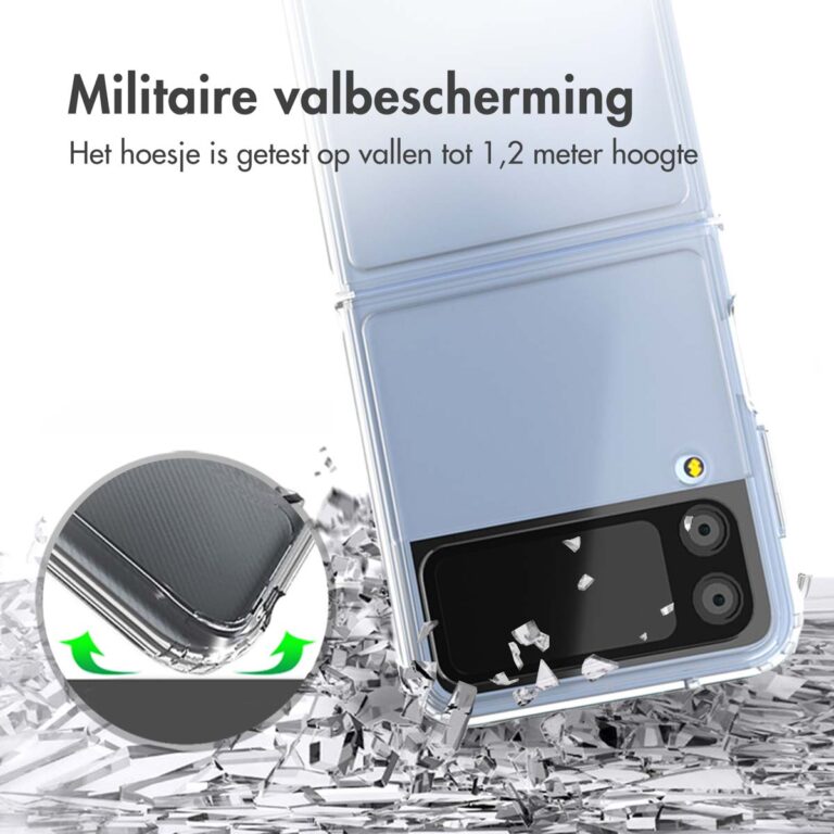 Accezz Xtreme Impact Backcover Samsung Galaxy Z Flip 4 - Transparant - Afbeelding 7