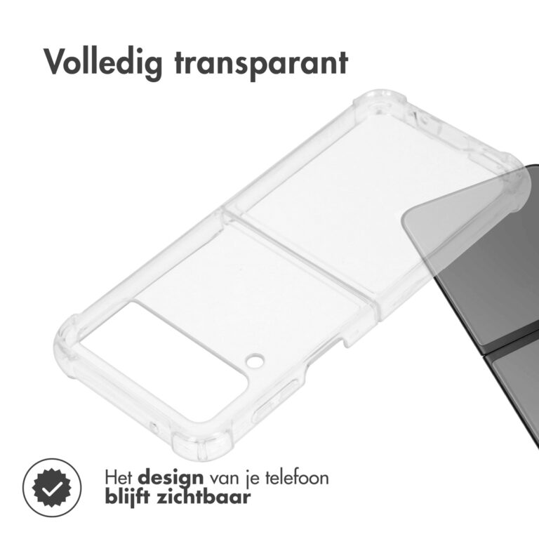 Accezz Clear Backcover Samsung Galaxy Z Flip 4 - Transparant - Afbeelding 3