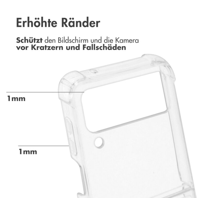 Accezz Clear Backcover Samsung Galaxy Z Flip 4 - Transparant - Afbeelding 6