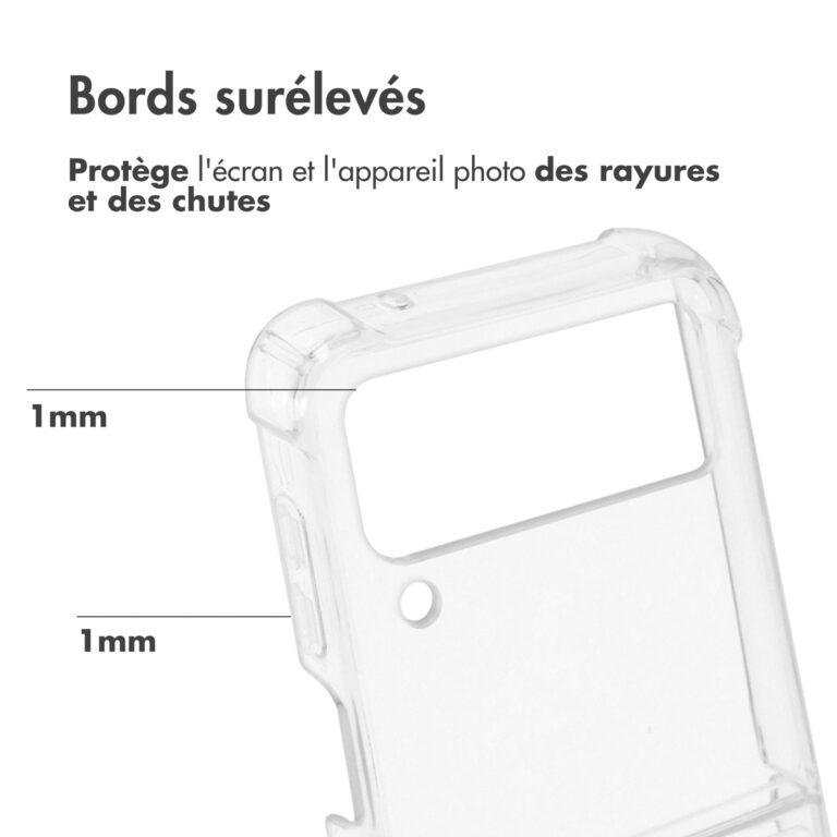 Accezz Clear Backcover Samsung Galaxy Z Flip 4 - Transparant - Afbeelding 4
