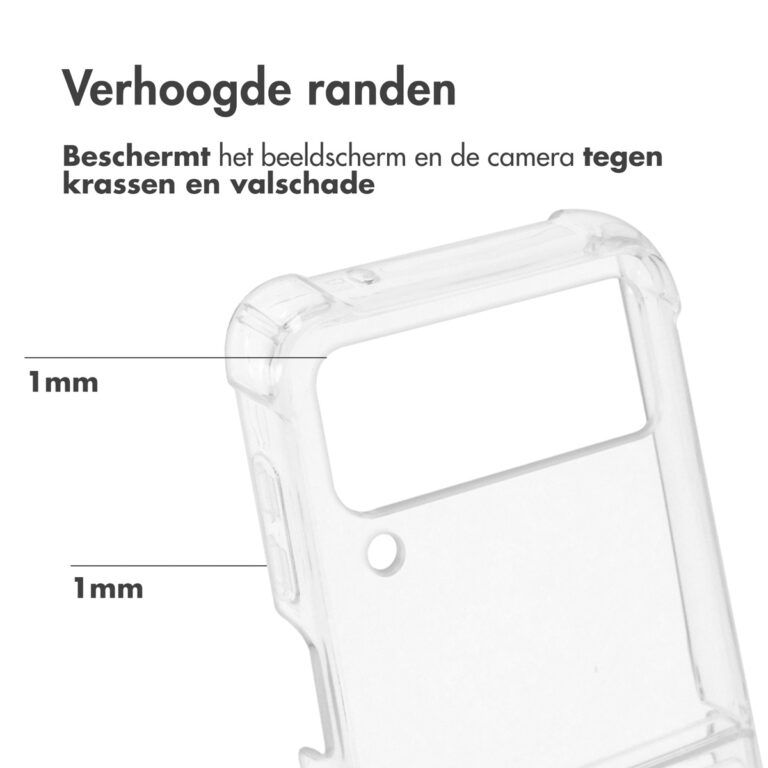 Accezz Clear Backcover Samsung Galaxy Z Flip 4 - Transparant - Afbeelding 2