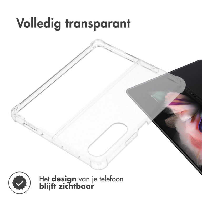 Accezz Clear Backcover Samsung Galaxy Z Fold 4 - Transparant - Afbeelding 3