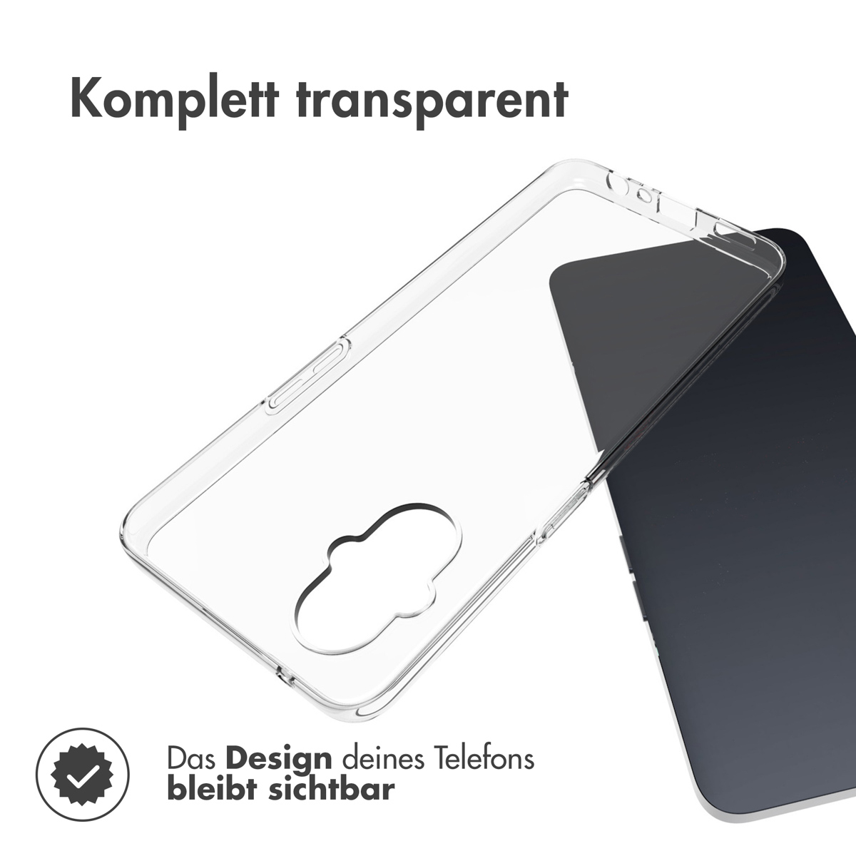 Accezz Clear Backcover Oppo Reno8 Lite - Transparant - Afbeelding 4