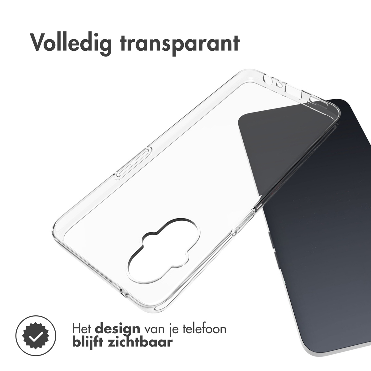 Accezz Clear Backcover Oppo Reno8 Lite - Transparant - Afbeelding 6