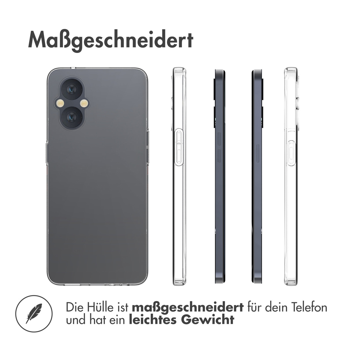 Accezz Clear Backcover Oppo Reno8 Lite - Transparant - Afbeelding 10