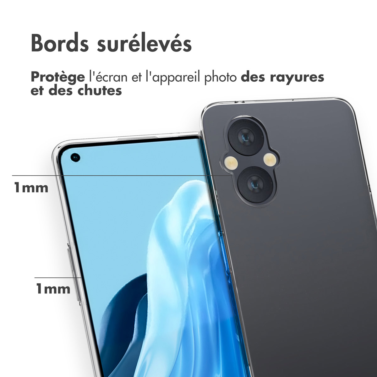 Accezz Clear Backcover Oppo Reno8 Lite - Transparant - Afbeelding 8