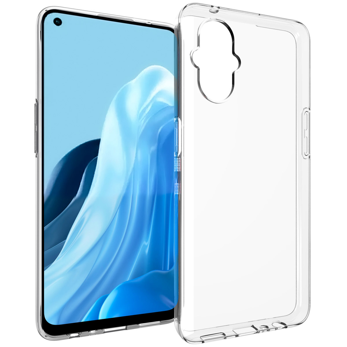 Accezz Clear Backcover Oppo Reno8 Lite – Transparant