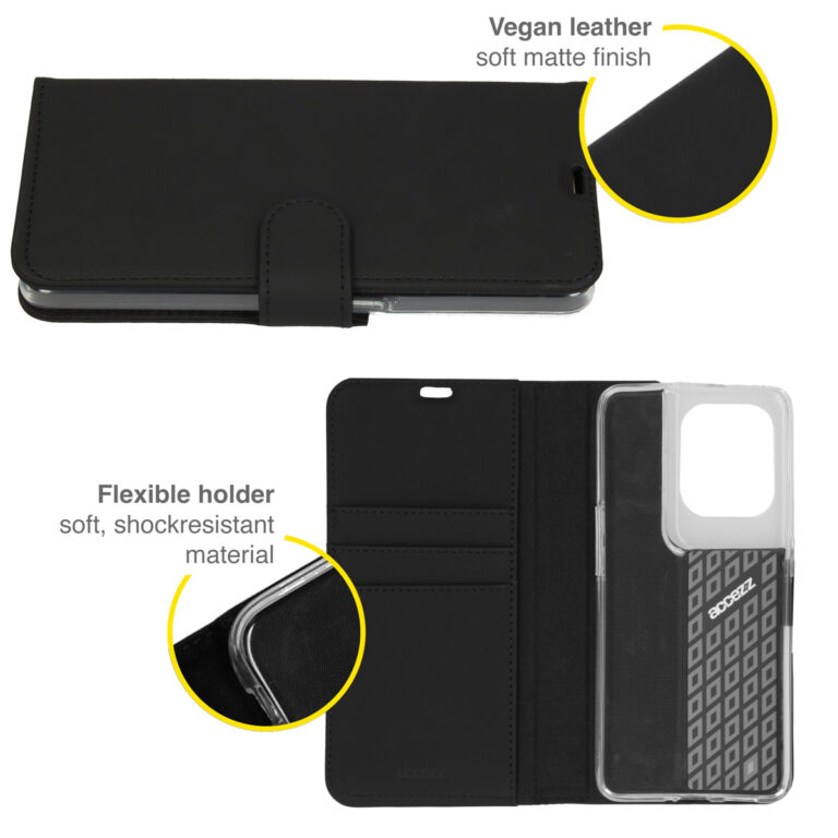 Accezz Wallet Softcase Bookcase Oppo Reno 8 Pro 5G - Zwart - Afbeelding 6